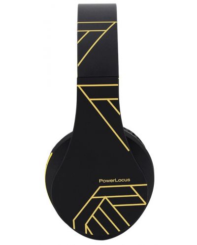 Ασύρματα ακουστικά PowerLocus - P2, μαύρα/κίτρινα - 3