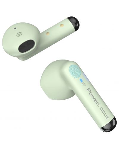 Ασύρματα ακουστικά PowerLocus - PLX1, TWS, πράσινο - 4