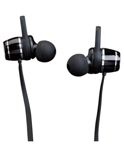 Ασύρματα ακουστικά με μικρόφωνο Lenco - EPB-030BK, μαύρο - 3
