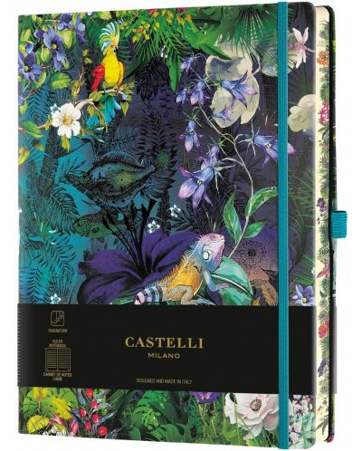 Σημειωματάριο Castelli Eden - Lily, 13 x 21 cm, με γραμμές - 1