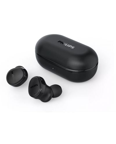 Ασύρματα ακουστικά Philips - TAT4556BK/00, TWS, ANC, μαύρα - 1