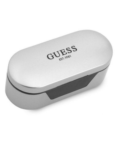 Ασύρματα ακουστικά Guess - True Wireless Classic Logo, ασημί - 3