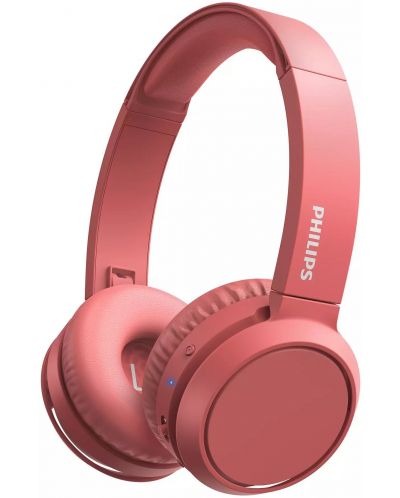 Ασύρματα ακουστικά με μικρόφωνο Philips - TAH4205RD, κόκκινα - 1