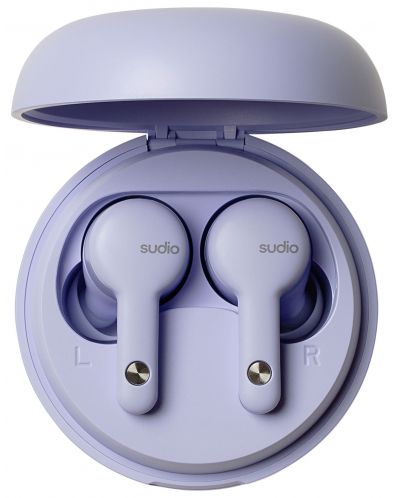Ασύρματα ακουστικά Sudio - A2, TWS, ANC, μωβ - 5