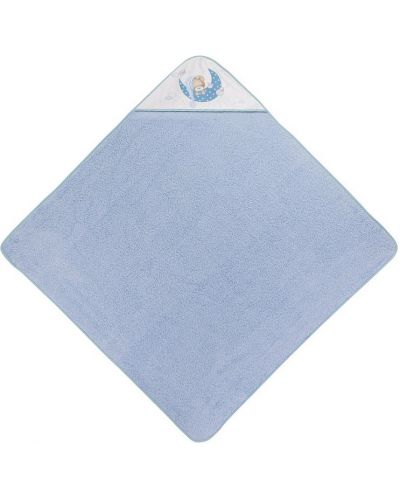 Βρεφική πετσέτα  Interbaby - Bear Sleeping Blue, 100 x 100 cm - 1