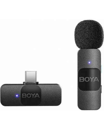 Σύστημα ασύρματου μικροφώνου Boya - BY-V10,μαύρο - 1