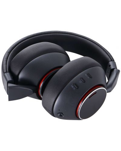 Ασύρματα ακουστικά με μικρόφωνο Trevi - DJ 12E90, ANC, μαύρα - 4