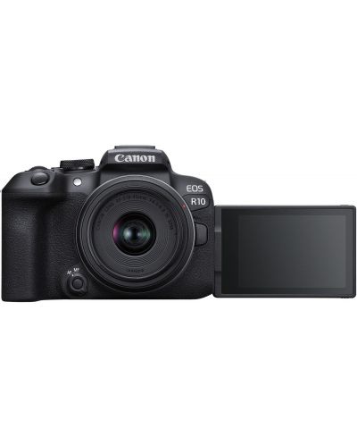 Φωτογραφική μηχανή Mirrorless Canon - EOS R10, RF-S 18-45 IS STM, Black - 2