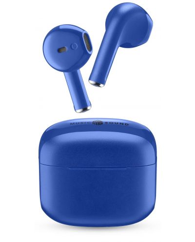 Ασύρματα ακουστικά Cellularline - Music Sound Swag, TWS, σκούρο μπλε - 1