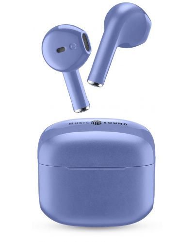 Ασύρματα ακουστικά Cellularline - Music Sound Swag, TWS, μπλε - 1