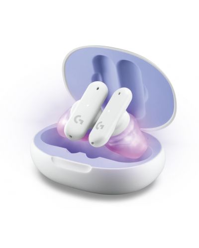 Ασύρματα ακουστικά Logitech - G FITS Gaming Earbuds, TWS,λευκό - 1