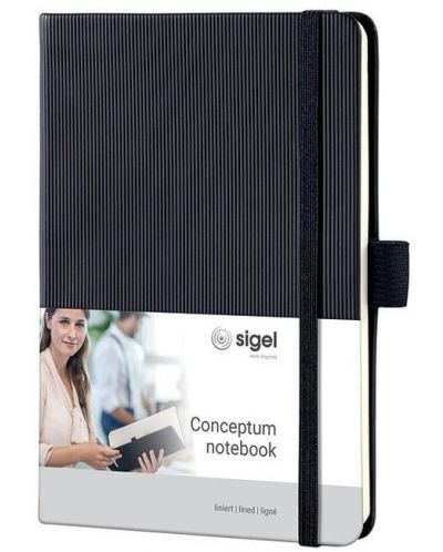 Σημειωματάριο   Sigel Conceptum - A6, μαύρο - 1