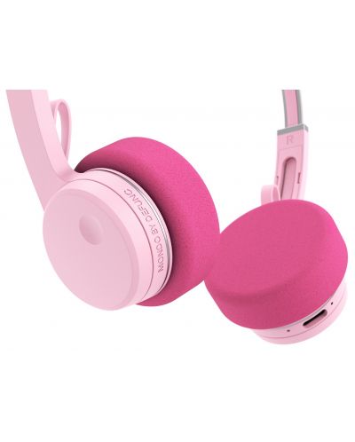 Ασύρματα ακουστικά με μικρόφωνο Defunc - Mondo Freestyle, ροζ - 3