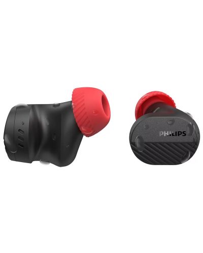 Ασύρματα ακουστικά Philips - TAA5508BK/00, TWS, ANC, μαύρο/κόκκινο - 4