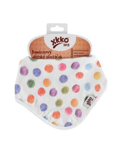 Μπαντάνα μωρού από μπαμπού   Xkko - Polka Dots - 2