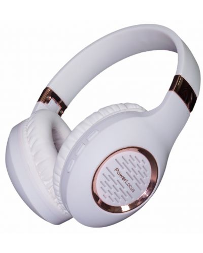 Ασύρματα ακουστικά PowerLocus - P4 Plus, άσπρα/ροζ - 2