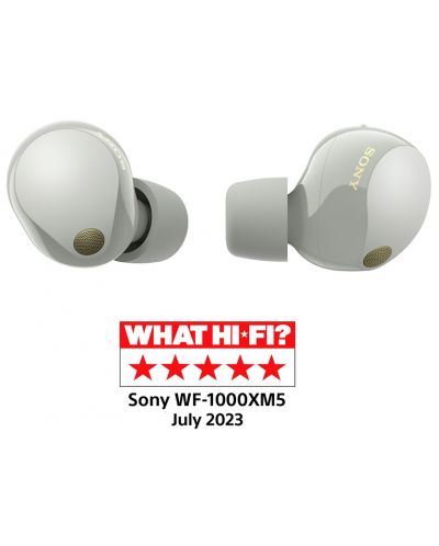 Ασύρματα ακουστικά  Sony - WF-1000XM5, TWS, ANC,ασημί - 4