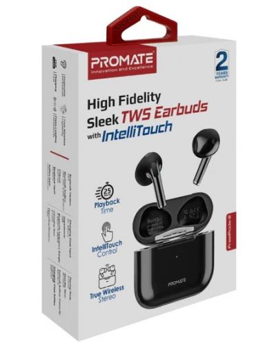 Ασύρματα ακουστικά ProMate - FreePods-2, TWS, Μαύρο - 2