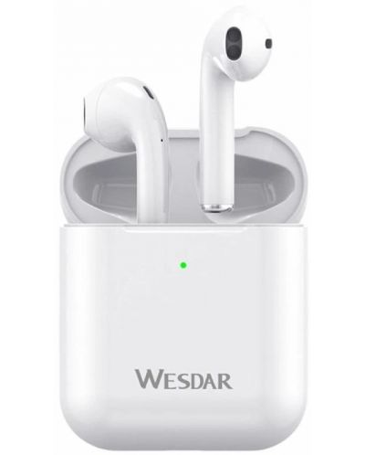 Ασύρματα ακουστικά Wesdar - TWS20PRO, TWS, λευκό - 1
