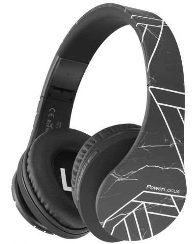 Ασύρματα ακουστικά PowerLocus - P2, Μαύρο μαρμάρινο ματ - 1