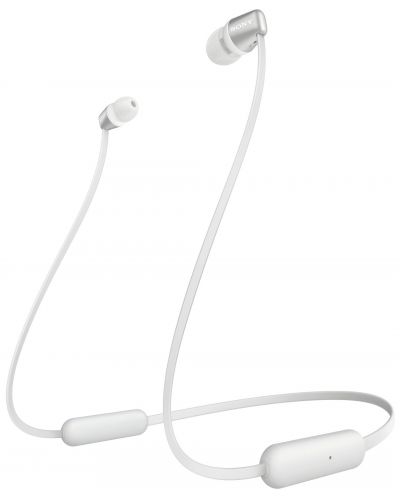 Ασύρματα ακουστικά με μικρόφωνο Sony - WI-C310, λευκά - 1