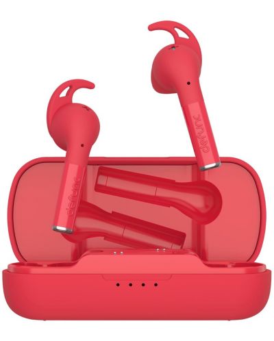 Ασύρματα ακουστικά Defunc - TRUE PLUS, TWS, κόκκινα - 4