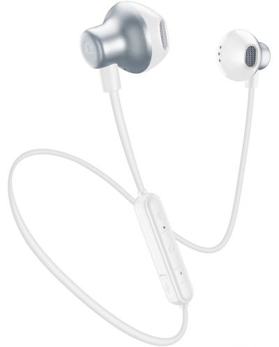 Ασύρματα ακουστικά με μικρόφωνο AQL - Cliff, λευκά - 1