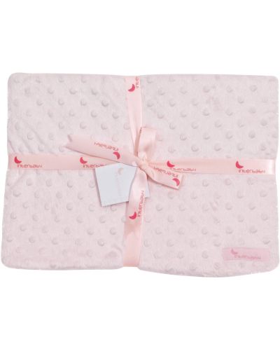 Βρεφική κουβέρτα Interbaby - Coral Fleece, ροζ, 80 х 110 cm - 1