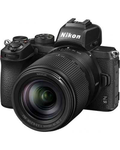 Φωτογραφική μηχανή χωρίς καθρέφτη Nikon - Z50, Nikkor Z DX 18-140mm, Black - 1