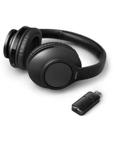 Ασύρματα ακουστικά με μικρόφωνο Philips - TAH6206BK/00, μαύρα - 1