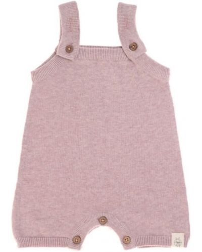 Βρεφική φόρμα Lassig - Cozy Knit Wear, 50-56 cm, 0-2 μηνών, ροζ - 1