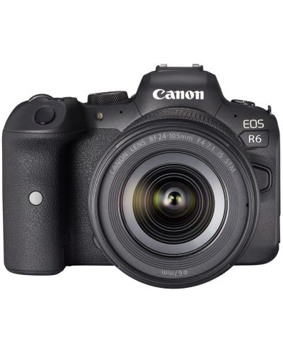 Φωτογραφική μηχανή Mirrorless Canon - EOS R6, RF 24-105mm, f/4-7.1 IS STM, Μαύρη  - 1
