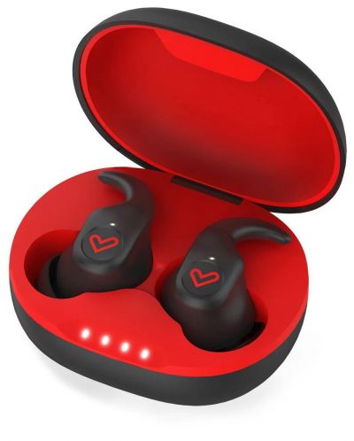 Ασύρματα ακουστικά Energy Sistem - Freestyle, TWS, μαύρο/κόκκινο - 3