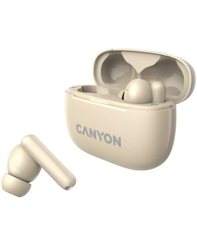 Ασύρματα ακουστικά Canyon - CNS-TWS10, ANC, μπεζ - 4