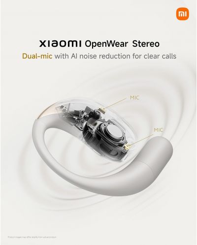 Ασύρματα ακουστικά Xiaomi - OpenWear Stereo, TWS, Cosmic Gray - 7