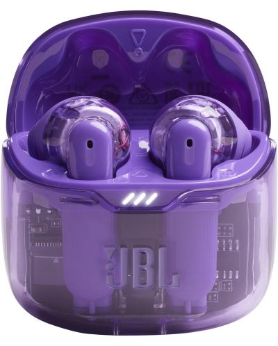 Ασύρματα ακουστικά JBL - Tune Flex Ghost Edition, TWS, ANC, Purple Ghost - 6