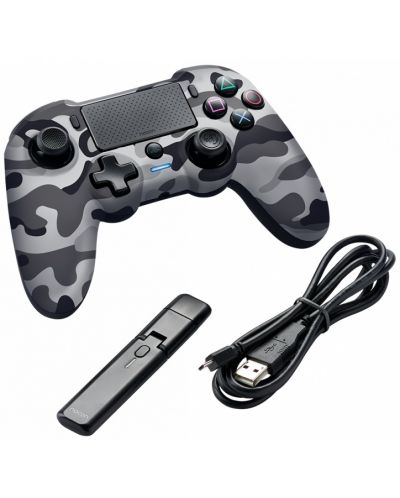 Ασύρματο gamepad Nacon Asymmetric Wireless Controller,για  PS4/PC (Camo Grey) - 3