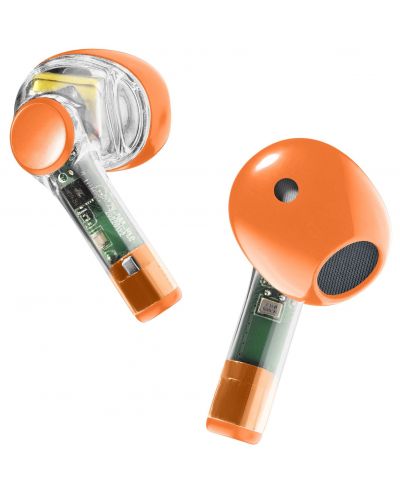 Ασύρματα ακουστικά Cellularline - Fine, TWS, πορτοκαλί - 3