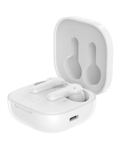 Ασύρματα ακουστικά Boompods - Bassline Compact, TWS, άσπρα - 4
