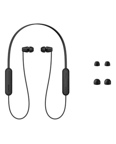 Ασύρματα ακουστικά με μικρόφωνο Sony - WI-C100, μαύρα - 4
