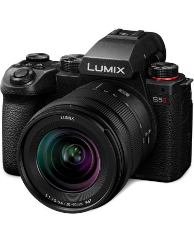 Mirrorless φωτογραφική μηχανή Panasonic - Lumix S5 II, S 20-60mm, f/3.5-5.6, Black - 1