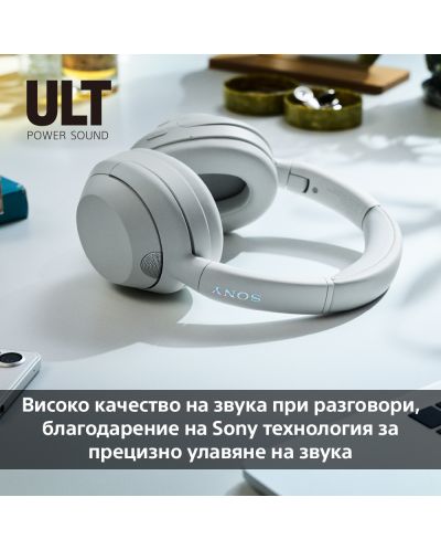 Ασύρματα ακουστικά Sony - WH ULT Wear, ANC, λευκά - 7