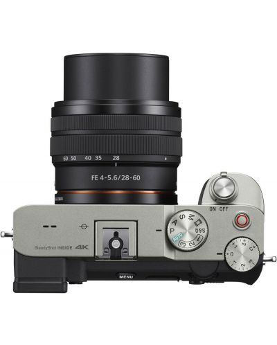 Φωτογραφική μηχανή Mirrorless Sony - Alpha 7C, FE 28-60mm, Silver - 3