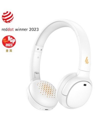 Ασύρματα ακουστικά Edifier με μικρόφωνο - WH500, Λευκό/Κίτρινο - 1