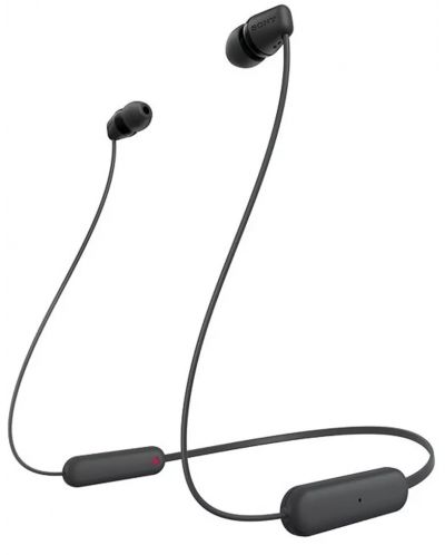 Ασύρματα ακουστικά με μικρόφωνο Sony - WI-C100, μαύρα - 1