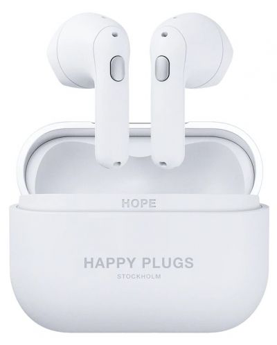 Ασύρματα ακουστικά Happy Plugs - Hope, TWS, λευκό - 1