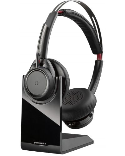 Ασύρματα ακουστικά Plantronics - Voyager Focus UC USB-C, ANC, μαύρο - 1