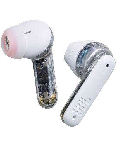 Ασύρματα ακουστικά JBL - Tune Flex Ghost Edition, TWS, ANC, λευκά  - 8