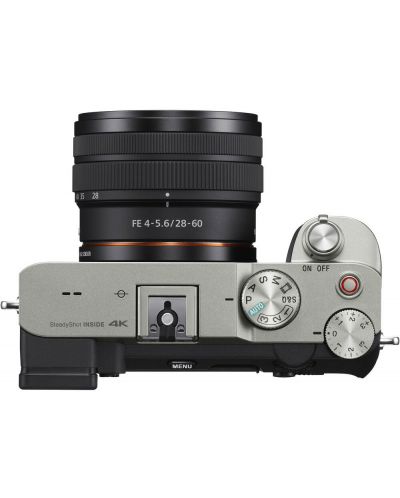 Mirrorless Φωτογραφική Μηχανή Sony - Alpha 7C, FE 28-60mm, Silver + μπαταρία Sony NP- FZ100 - 2