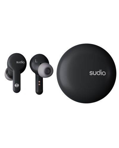Ασύρματα ακουστικά Sudio - A2, TWS, ANC, μαύρο - 1